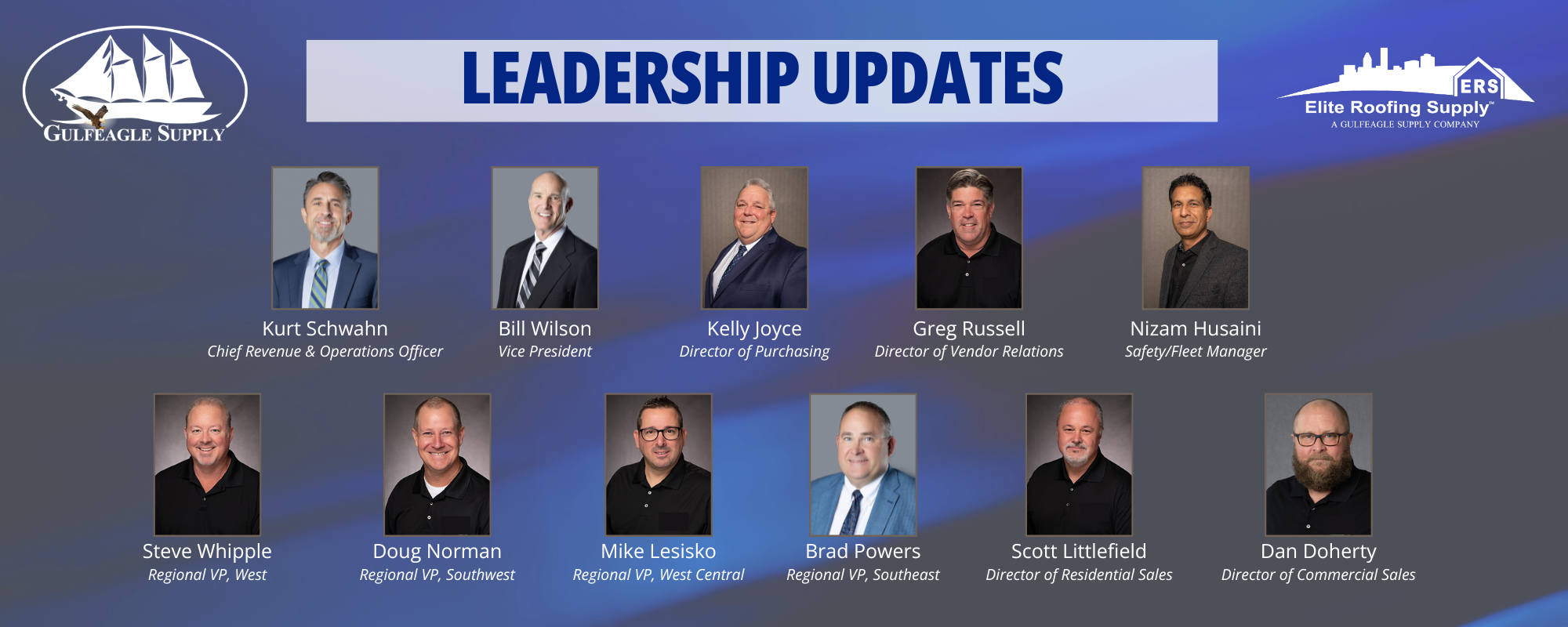 Gulfeagle Supply Announces New Leadership Structure and Strategic Updates